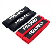 ราคา 1 คู่ Recaro Red Black Cotton Shoulder Racing Car Seat Belt Strap Padding Cover (25782545174)
