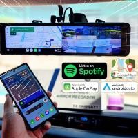 ราคา กล้องบันทึก หน้า+หลัง ขนาด11 นิ้วสามารถเชื่อมต่อWIFIและBLUETOOTH ฟังค์ชั่น AppleCarPlay / AndroidAuto เพื่อใช้งานแผนที่ (26450815888)