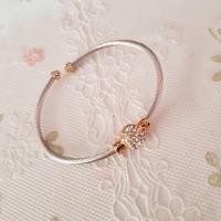 ราคา กำไลข้อมือ ชุบทองคำขาว (945940528)