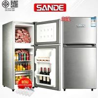 ราคา SANDE ตู้เย็น Refrigerator ตู้เย็นมินิ 2ประตู ตู้เย็นขนาดเล็ก ช่องฟรีซ 4.2Q ความจุ 98L สามารถใช้ได้ในบ้าน หอพัก ที่ทำงาน (7160544154)