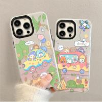 ราคา รถบัสการ์ตูน คสไอโฟน12/11 iphone15/14/13 pro max 8/7/xr/xs TPU ป้องกันการตก โปร่งแสง soft case (27463869361)