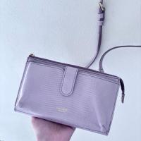 ราคา กระเป๋า กระเป๋าสะพาย กระเป๋าสตางค์ สีม่วง หนังใบยาว | งานแบรนด์ มือสอง พร้อมส่ง (52760167797)