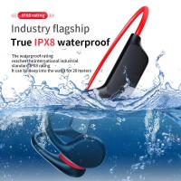 ราคา หูฟังนำกระดูกบลูทู ธ ไร้สาย Ipx8 เครื่องเล่น Mp3 กันน้ำห (27954222688)