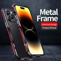 ราคา Metal Bumper Compatible For iphone 11 Pro X XS Max XR 7 8 Plus Shockproof Armor Phone Case for iphone SE 2 irregularly Aluminum Frame Cover (19648476259)