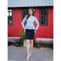 ราคา เสื้อผ้าปาเต๊ะ เสื้อผ้าไทยใส่ทำงาน (23066611600)