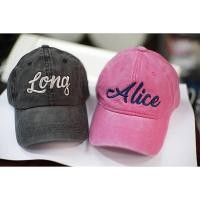 ราคา หมวกแก๊ปผ้าฟอก ขนาดผู้ใหญ่ สั่งปักชื่อได้ (1614228822)