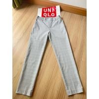 ราคา U-133#Uniqlo❌S❌Ezy pants เอว25-26“สีฟ้าลายสก๊อตเบจ แบรนด์เนมมือ2สภาพสวย (46708338085)