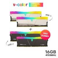 ราคา v-color RAM PC SCC Prism Pro RGB 16GB (8GBx2+0GBx2) DDR4 Bus 4133MHz (มีแรมดัมมี่ในกล่อง) (20612387743)