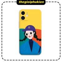 ราคา เคสไอโฟนขอบเหลี่ยมเพื่อปกป้องกล้องสาวผมงาช้าง 2 เส้นสําหรับ ไอโฟน 6 ถึง 14โปรแม็กซ์ - จ6051 (47610588737)