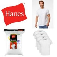 ราคา Hanes เสื้อยืดคอกลม แขนสั้น ผ้าบาง ของแท้ นำเข้าจากอเมริกา (S 34/36) (L 42-44) (XL 46-48) (22626755773)