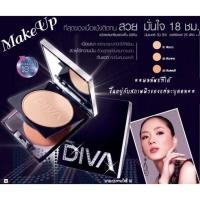 ราคา แป้งพัฟผสมรองพื้น Mistine Diva แป้งมิสทีน นัมเบอร์วัน ดีว่า SPF25 PA++ (3518224693)