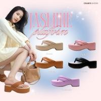 ราคา Jasmine platform : รองเท้าส้นตึกหูหนีบ ใส่สบายการันตีความนุ่มเหมือนเหยียบเมฆ (40420188716)