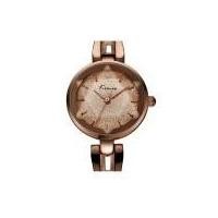 ราคา Kimio นาฬิกาข้อมือผู้หญิง สีทอง/น้ำตาล สายสแตนเลส รุ่น KW6033 (4015007933)