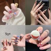 ราคา 24 ชิ้น เล็บปลอม เล็บปลอม pvc เล็บ pvc กาวติดเล็บปลอม เล็บปลอมแบบยาว เล็บปลอมสําเร็จรูปสั้น เล็บปลอมยาว (20334173498)
