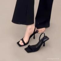 ราคา รองเท้าส้นสูงกริชรองเท้าแตะสายแบนผู้หญิงฤดูร้อนสไตล์ใหม่สไตล์ฝรั่งเศสสแควร์นิ้วเท้าร้อนขายเปิดนิ้วเท้านุ่มพิเศษลายจุดรองเท้าแตะ ฉ4คุณ (49711854227)