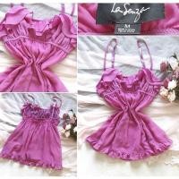 ราคา มือ2 ชุดนอนไม่ได้นอน ชุดนอนเซ็กซี่มือสอง sexy แบรนด์เนม La Senza มินิเดรส สีชมพู (14955321437)