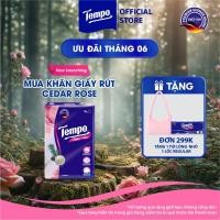 ราคา [LOT OF 4 PACK] กระดาษทิชชู่พรีเมี่ยม Tempo พร้อมกลิ่นหอม Cedar Rose 4 ชั้นทนทาน - แบรนด์เยอรมัน (50809279491)