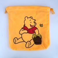 ราคา Disney Winnie The Pooh Velvet Drawstring Bag Pouch Storage Case Casing (42555871064)