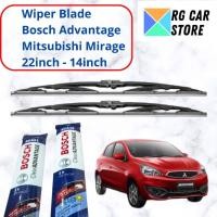 ราคา Bosch Advantage Wiper Mitsubishi Mirage 22 นิ้ว-14 นิ้ว Original Smooth Rubber Anti-Scratch ทนทาน PnP Mirage (57109903952)