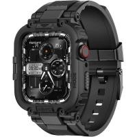 ราคา AmBands เข้ากันได้กับ AppleWatch9/8/7/6/5/4 & SE3/2/145mm/44mm Mens Watch Case, M1 Sports Series Strong Protective Cases เหมาะสําหรับ iWatchSE3/SE2/6/SE/5/444/45mm Mens Black รุ่น (49012300737)