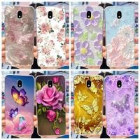 ราคา สําหรับ Samsung Galaxy J7 2017 ปลอก J7 Pro 2017 เคสโทรศัพท์ดอกไม้ยอดนิยมผีเสื้อ Soft Slim ฝาหลังสําหรับ Samsung J7 2017 Shell (26261702963)