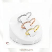ราคา นคร เจมส์ แหวนเพชรแท้ ทองคำแท้18K(ทอง75%) แหวนรูปหัวใจฝังเพชร ขายได้จำนำได้ พร้อมใบรับประกันสินค้า (9147112410)