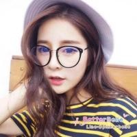 ราคา แว่นตา สไตล์เกาหลี แว่นกรองแสง ทรงหยดน้ำ เลนส์กรองแสง (452479741)
