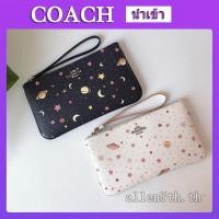 ราคา กระเป๋าสตางค์ Coach แท้ F30058 กระเป๋าสตางค์ผู้หญิง / กระเป๋าใส่เหรียญ / คล้องมือ (7735432811)
