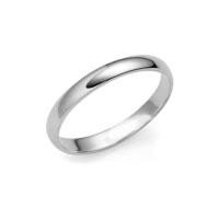 ราคา TANITTgems แหวนทองคำขาวเกลี้ยง ขัดเงา หน้ากว้าง 3 มม.- White Gold (216656095)