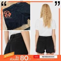 ราคา กางเกงยีนขาสั้น สีดำ แบรนด์ Stradivarius แท้พร้อมส่ง (7777629058)