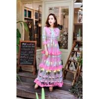 ราคา ชุดเดรสเจ้าหญิง ผ้าชีฟอง งานปักปะการัง งานป้าย Miss Bell (25069777647)