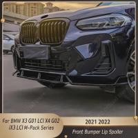 ราคา For BMW X3 G01 X4 G02 ix3 G08 LCI xDrive25i xDrive30i M40i M40d 2021 2022 Glossy Black Front Lip Ch (45154672059)