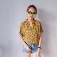 ราคา เสื้อฮาวายลายขนนก (306393163)