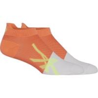 ราคา ASICS : 3013A464.110 LIGHT MESH ANKLE UNISEX RUNNING ชายหญิง ถุงเท้า ของแท้ BRILLIANT WHITE/SUNRISE RED (24477185033)