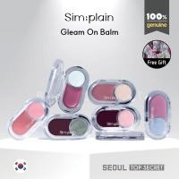 ราคา [Sim;plain] Gleam On Balm 2.5g | Lip & Cheek, Glossy Tint, Korean Lip & Blush Balm (27831944112)