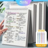 ราคา สมุดโน๊ตสันห่วง แนวตั้ง มินิมอล ปกใส A5 B5 A4 มีเส้น เส้นกริด ตาราง สมุดสไตค์มูจิ สมุดจดบันทึก notebook muji (29485352160)