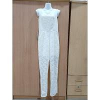 ราคา จั้มขายาวลูกไม้สีขาว ซิปหลัง มีซับใน (25204323940)