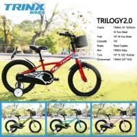 ราคา TRINX TRILOGY 2.0(ส่งฟรี+ผ่อน0%) จักรยานเด็ก(มีล้อพ่วง) ล้อ 16 นิ้ว ไม่มีเกียร์ ริมเบรค เฟรมเหล็ก Hi-Ten *แถมตะกร้า* (23619811025)