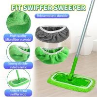 ราคา ติดตั้งง่ายล้างทําความสะอาดได้ Sweeper Mop-Dry Mopping ผ้าเปียก Refill Mop Pads 4 ชิ้นสําหรับทําความสะอาดในครัวเรือน (51111400095)