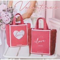ราคา Dean&Deluca Valentine Rose Tote Bag Dean Deluca กระเป๋าผ้า สีชมพู (22876515780)