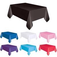 ราคา 1PC Disposable Plastic Table Cloth for Birthday Wedding Party Table Cover Pure Color (5864635435)