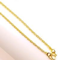 ราคา Nicha สร้อยคอสลึง ชุบทอง3ไมครอนลายเกลียวเชือกเล็ก (871499007)