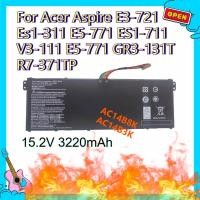 ราคา 15.2V 3220mAh AC14B8K AC14B3K แบตเตอรี่แล็ปท็อปสําหรับ Acer Aspire E3-721 Es1-311 E5-771 ES1-711 V3-111 E5-771 GR331T R7-371TP (40130942628)