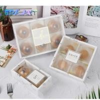ราคา (พร้อมส่ง) กล่องใส่ขนม /ขนมเปี๊ย แบ่งช่อง ฝาปิดแบบเลื่อน สีขาวหินอ่อน ทั้งแบบ 2 /4/6/8 ช่อง กระดาษดี หนาทนทาน (26585242172)