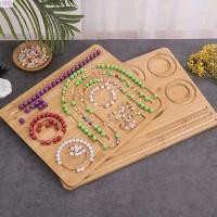 ราคา ถาดทําเครื่องประดับสีงาช้าง, กระดานลูกปัดไม้แบบหนาหลายแบบ, เครื่องมือ ทําเอง แฟชั่นอเนกประสงค์แสดงสร้อยข้อมือกระดานประดับด้วยลูกปัดงานฝีมือ ทําเอง (49362608912)