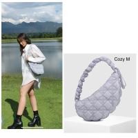 ราคา พร้อมส่ง แท้ % New Carlyn Cozy สีใหม่‼️ bag M ปรับสายได้ COZY H72303010(X) Ash Blue (23250144113)