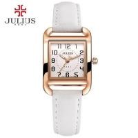 ราคา JULIUS WATCH JA954 สีขาว (WHITE) นาฬิกาข้อมือผู้หญิง แบรนด์เกาหลี แฟชั่นฮิตของแท้ สายหนัง (949365114)