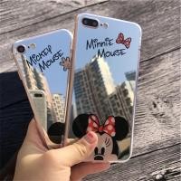 ราคา เคสมือถือ TPU Mirror Cartoon Mickey & Minnie For Apple iPhone 5 5s SE 6 6s 6plus 7 7Plus (422076871)