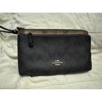 ราคา COACH กระเป๋าสตางค์ DOUBLE ZIP WALLET (46751997988)