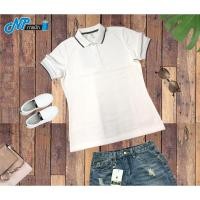 ราคา เสื้อโปโล สีขาว ขลิบเทา (POMICO) (5603382989)